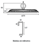 Luminária High Bay Neo Led 77150600 Blumenau Preto