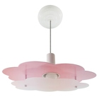 Luminária Infantil Pendente Nuvem Ceu Quarto Criança Bebê Rosa