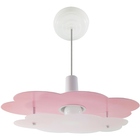 Luminária Infantil Pendente Nuvem Ceu Quarto Criança Bebê Rosa