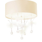 Luminária Infantil Plafon Bailarinas 2  40x15 Crú