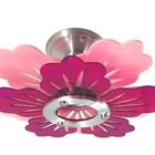 Luminária Infantil Plafon - Flor Rosa Pink - Quarto Criança M