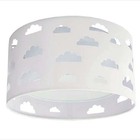 Luminária Infantil Plafon Nuvens Duplo Branco 30x16