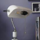 Luminária Inglesa Banker Banqueiro Prata Branca