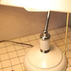 Luminária Inglesa Banker Banqueiro Prata Branca