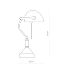 Luminária Inglesa Banqueiro Bronze Envelhecido/Verde