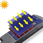 Luminária Lâmpada Solar De Parede 128 Cob Rua Poste Sensor De