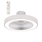 Luminária LED Aliseu Branca Bivolt com Circulador de Ar e Controle Remoto