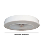 Luminária LED Aliseu Branca Bivolt com Circulador de Ar e Controle Remoto