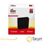 Luminaria Led Arandela Ip65 Preta 3w 3.000k Branca Morna Kian