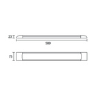 Luminária Led Blumenau Slim De Sobrepor 50cm 18w Bivolt 6500k