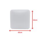 Luminária Led Borda Infinita Estrelado Plafon Quadrado Sobrep