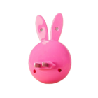 Luminária Led Coelho Lampada Luz Rosa