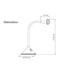 Luminária Led De Mesa Ou Cabeceira Barcelonita Bivolt Branca