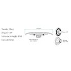 Luminária Led De Piscina 9w 80mm Encaixe 3/4 Pol. Branco Quen