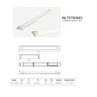 Luminária Led De Teto Linear 18w 60cm Branco Frio Bivolt