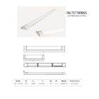 Luminária Led De Teto Linear 18w 60cm Branco Frio Bivolt