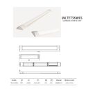 Luminária Led De Teto Linear 36w 120cm Branco Frio Bivolt