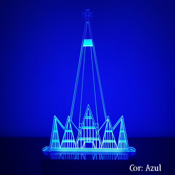 Luminária Led Decoração Mesa Bancada Sala Setup Catedral De M