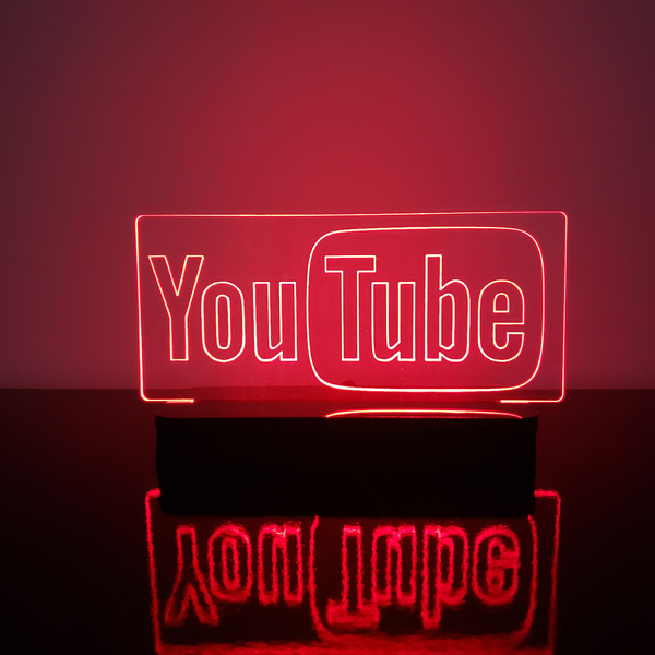 Luminária Led Decoração Mesa Bancada Sala Setup Youtube Varia