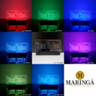 Luminária Led Decoração Mesa Bancada Sala Setup Youtube Varia
