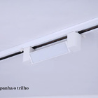Luminária Led Difusa Branca P/trilho 20w 3000k Bivolt 34cm Ds