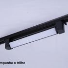 Luminária Led Difusa Slim Preta P/trilho 10w 6500k Bivolt 20cm