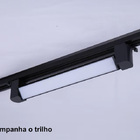 Luminária Led Difusa Slim Preta P/trilho 30w 3000k Bivolt 47cm
