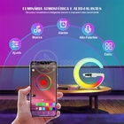 Luminária Led Inteligente Rgb Com Relógio Despertador Carrega