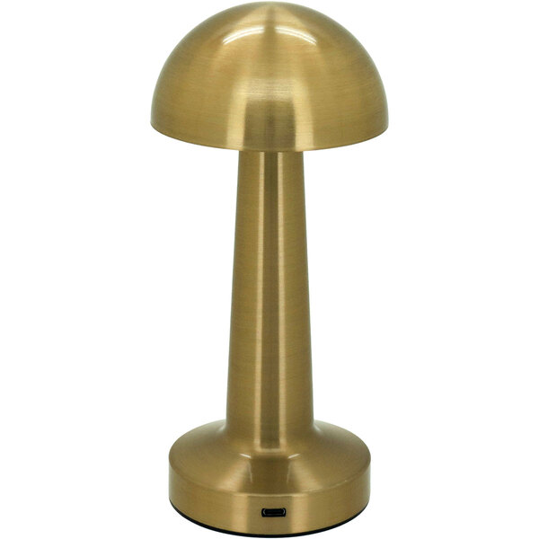 Luminária Led Mesa Usb Metal 21x9x9cm Dourado