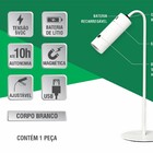 Luminária LED Metal Branco Bivolt Taschibra