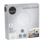 Luminária LED para Ventilador de Teto Slim Luz Branca 220V Aliseu