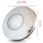 Luminaria Led Piscina Inox Azul 9 Watts 95mm Ilumina 14m2
