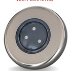 Luminaria Led Piscina Inox Azul 9watts 160mm Iluminacao 16m2