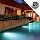Luminaria Led Piscina Rgb Jardim Refletor Lago Colorido 9w De