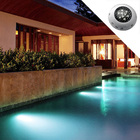 Luminaria Led Piscina Rgb Jardim Refletor Lago Colorido 9w De