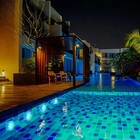 Luminaria Led Rgb Controle Remoto 6 Unidades Iluminaçao Pisci