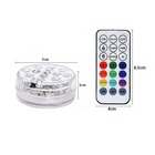 Luminaria Led Rgb Controle Remoto 6 Unidades Iluminaçao Pisci