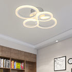 Luminaria Led Sala Four Side Circles Silver Mg134 -110/220v -