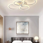 Luminaria Led Sala Four Side Circles Silver Mg134 -110/220v -