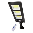 Luminária Led Solar Poste Rua Parede Sensor 180 Led Controle