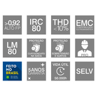 Luminária Led Taschibra Embutir 20w Tl Slim 10 Preta Bivolt 4