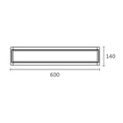 Luminária Led Taschibra Tl Slim 10 De Sobrepor 20w Bivolt 300