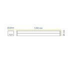 Luminária Led Tubo 120cm Pc 18w Bivolt 6.500k 80086004 Blumen