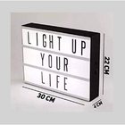 Luminária Letreiro De Cinema (5 Leds) Com 60 Letras