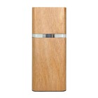 Luminária Log Led 110v Decorativa De Mesa Natural Em Madeira