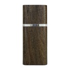 Luminária Log Led 110v Decorativa De Mesa Preta Em Madeira -