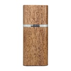 Luminária Log - Marrom - Cabo Preto - 220v - Branco Neutro (4