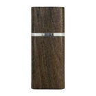 Luminária Log - Preto - Cabo Branco - 110v - Branco Quente (2