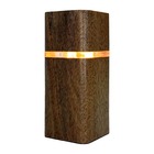 Luminária Log - Preto - Cabo Branco - 220v - Branco Quente (2