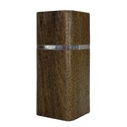 Luminária Log - Preto - Cabo Branco - 220v - Dourado (âmbar)